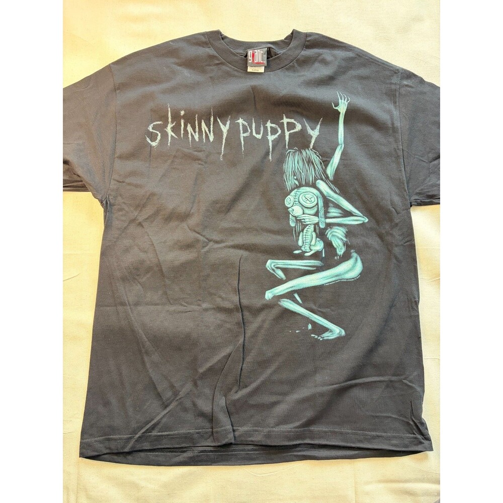 Y2K 2000 Skinny Puppy T Shirt XL Giant Tag Dead Stock Industrial Band Tee